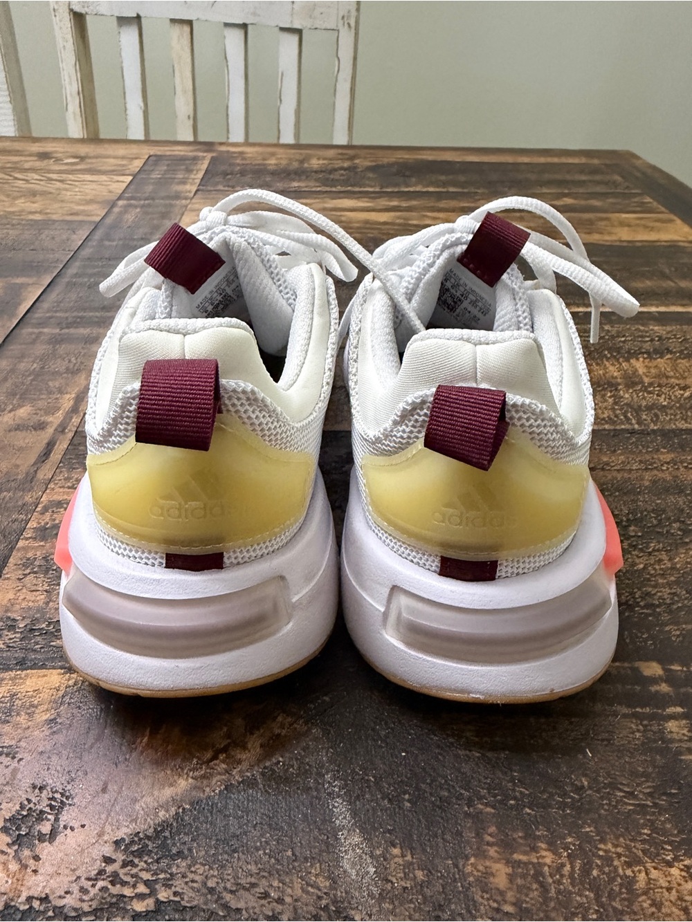 NWOT Adidas White Sneakers - Picture 3 of 4